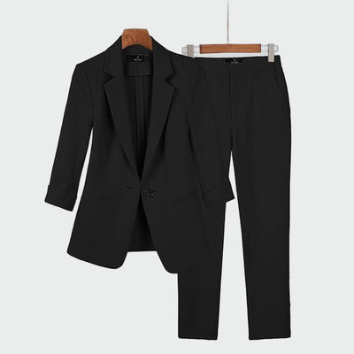 Alexandria | Women's Exquisite Black Two-Piece Suit