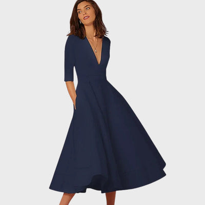 Francesca | Elegant V-Neck Dress