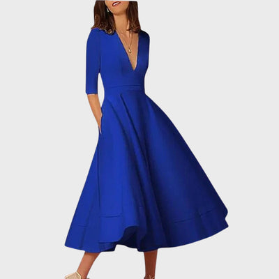Francesca | Elegant V-Neck Dress