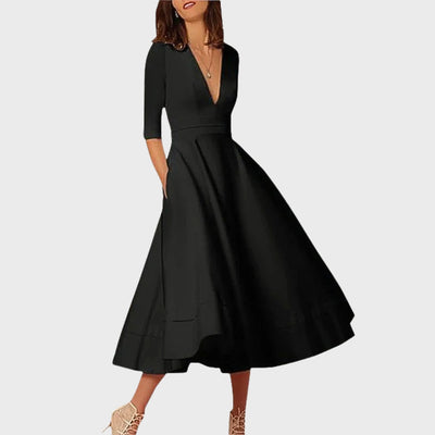 Francesca | Elegant V-Neck Dress