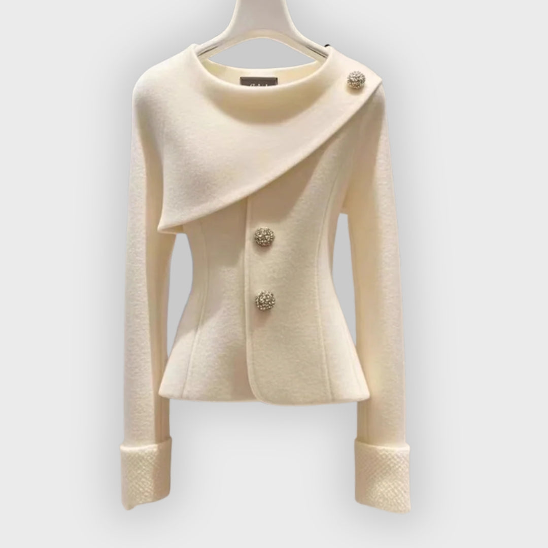 Lola | Asymmetric Buttoned Blazer