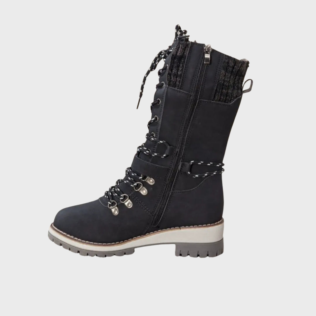 Imogen | Winter Lace-Up Snow Boots – Anti-Slip Sole
