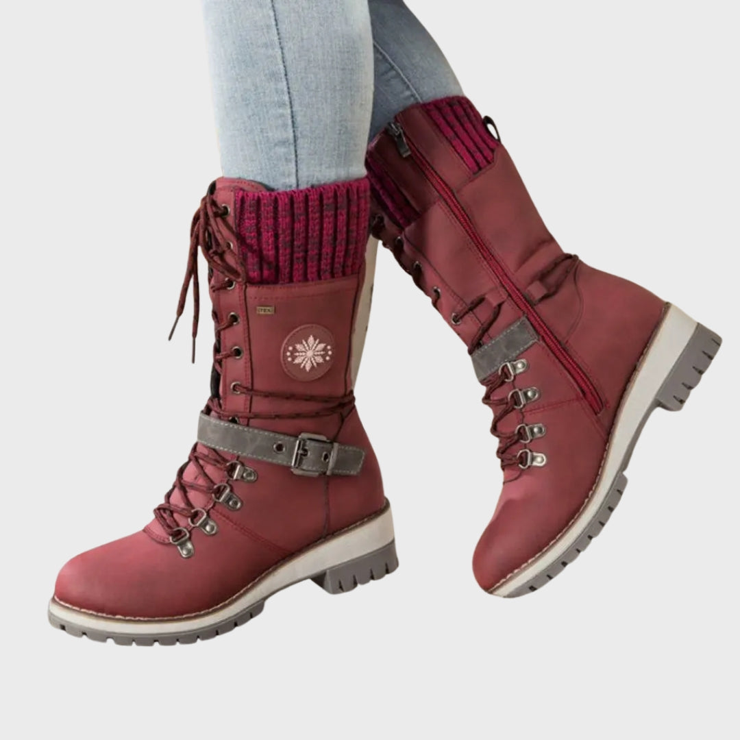 Imogen | Winter Lace-Up Snow Boots – Anti-Slip Sole
