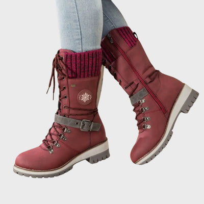 Imogen | Winter Lace-Up Snow Boots – Anti-Slip Sole