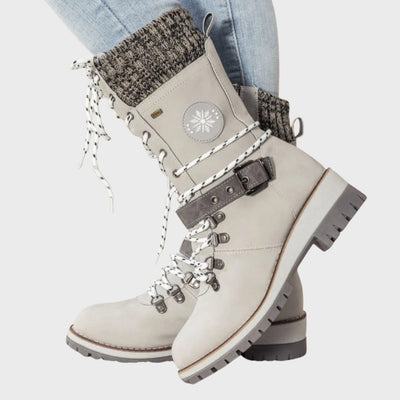 Imogen | Winter Lace-Up Snow Boots – Anti-Slip Sole