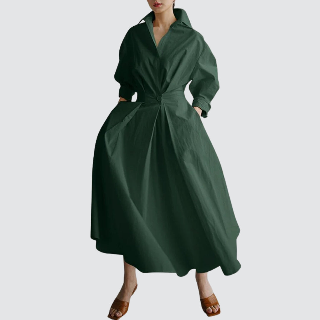 Agatha | Elegant Shirt Dress with Buttons