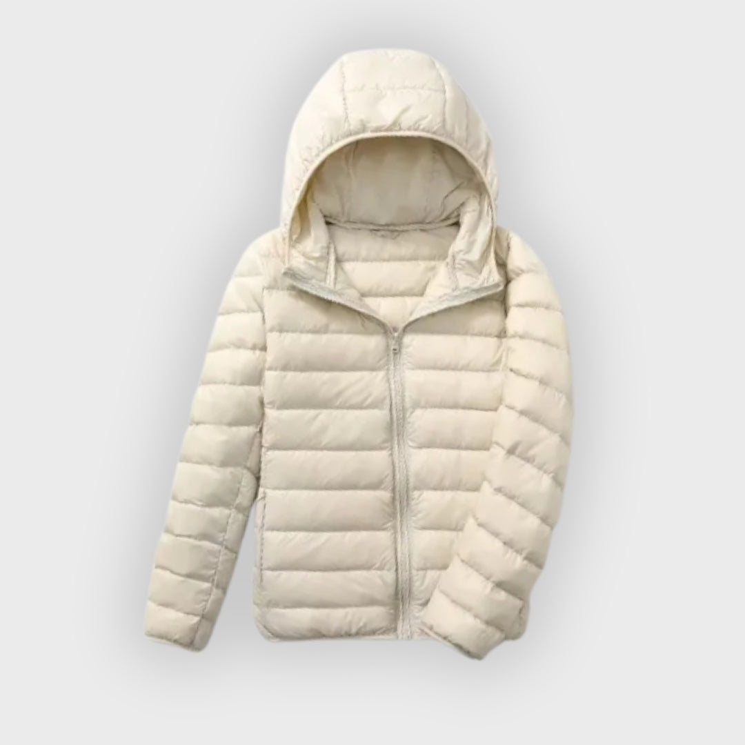 Nia | Quilted Down Coat – Slim Fit