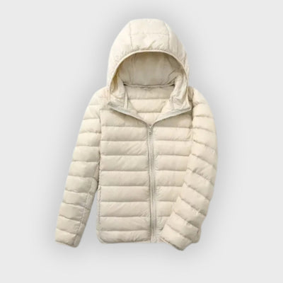 Nia | Quilted Down Coat – Slim Fit