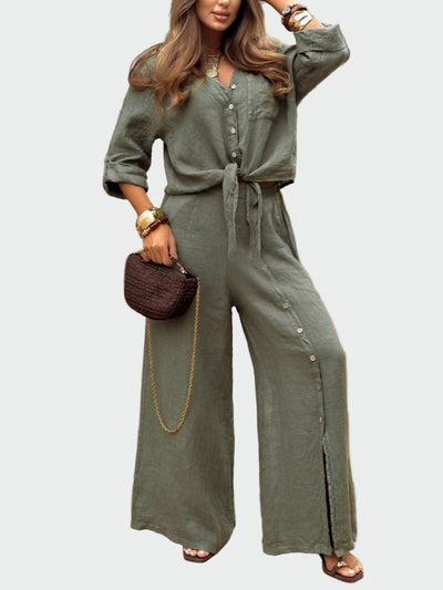 Arabella-Rose | Women's Modern Solid Two-Piece Suit