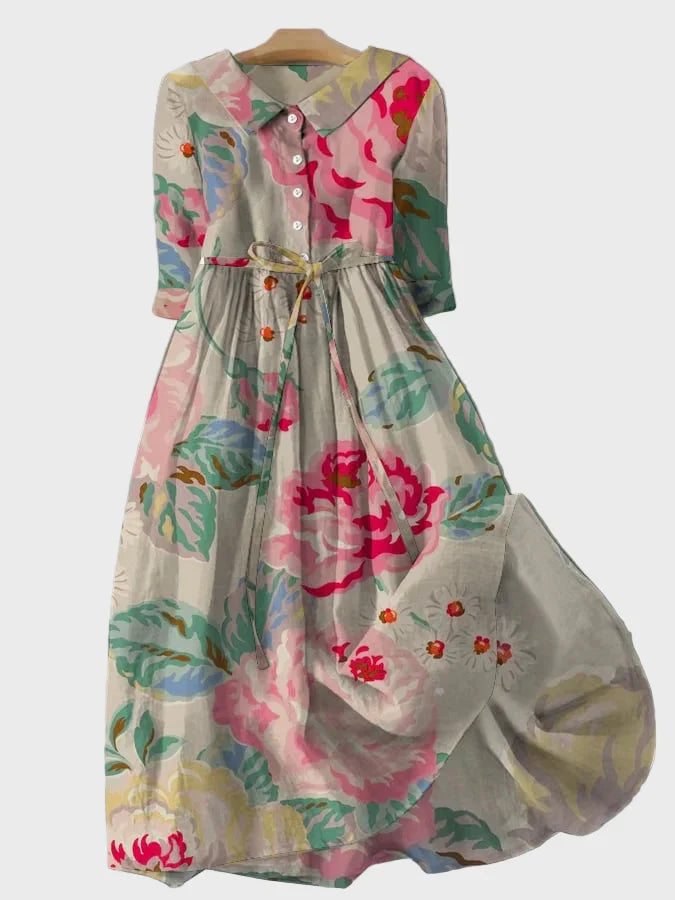 Jordan Alexander | Bohemian Floral Button Front Dress