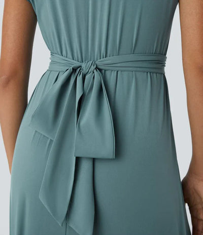 Olivia – Elegant Wrap Dress with High Waist