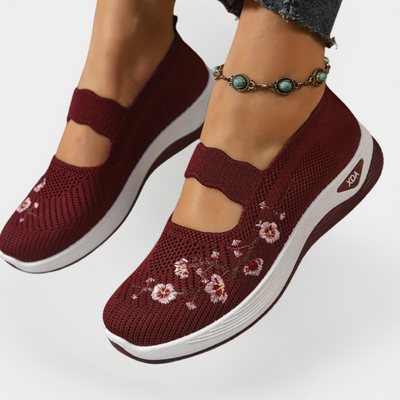 Rowan | Orthopaedic Footwear With Floral Embroidery