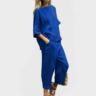 Amelia-Charmaine | Dress Set With Natural Patterns