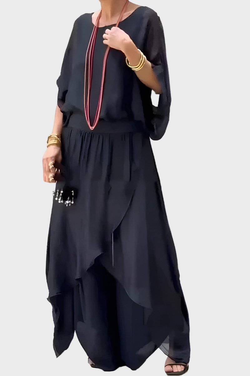 Worthington | Luxurious Extravagant Loose Slit Trousers