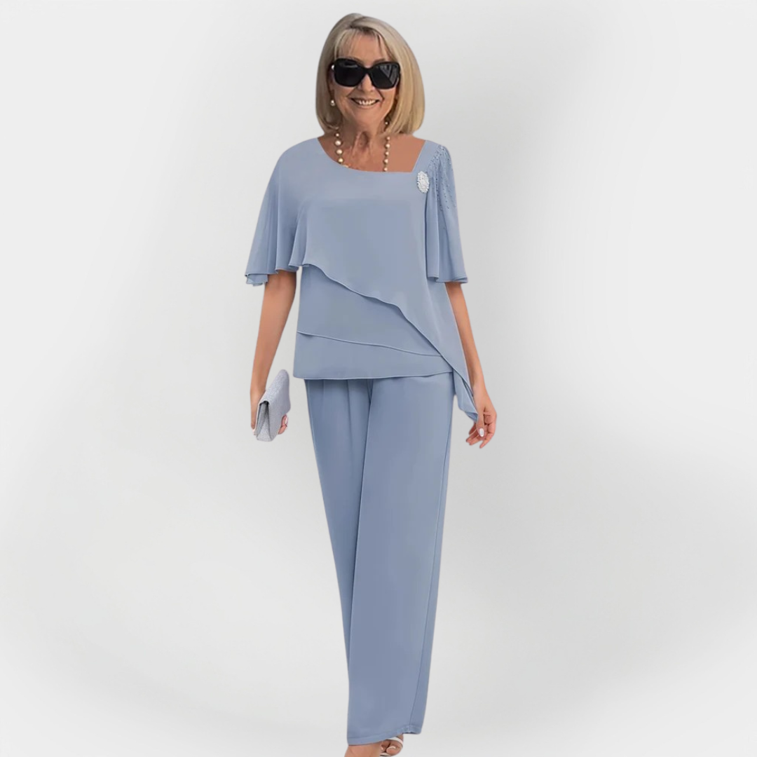 Alexandra | Sophisticated Double Set Blouse Trousers
