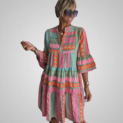 Julianne | Boho Tiered Swing Dress