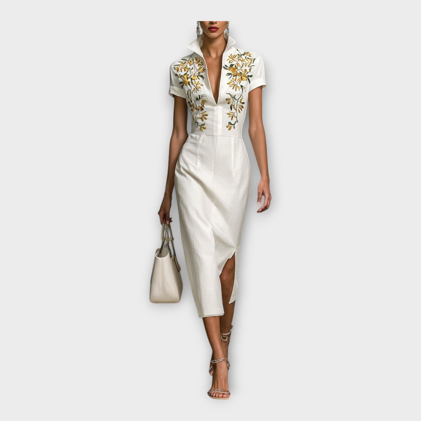 Charlotte | Dress With Refined Embroidered Details