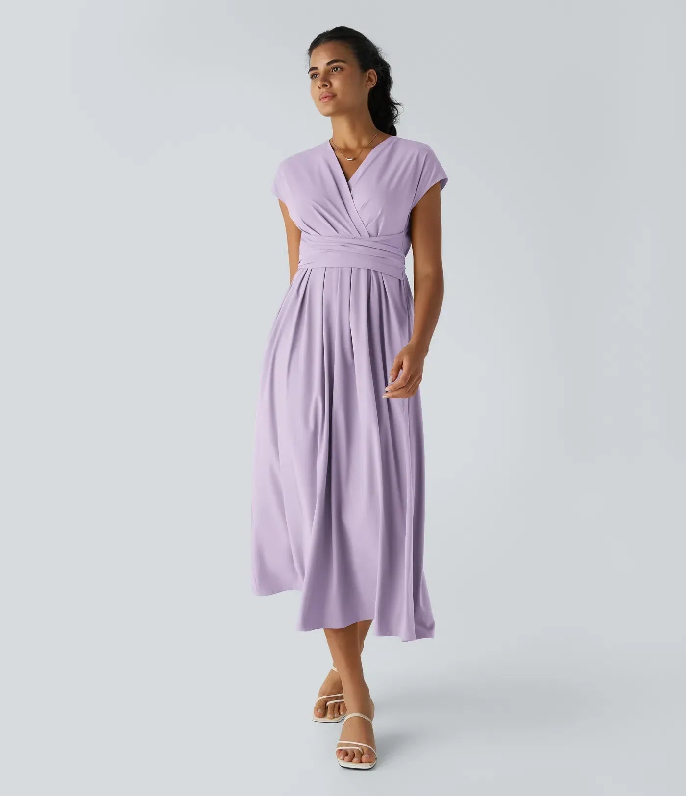 Olivia – Elegant Wrap Dress with High Waist