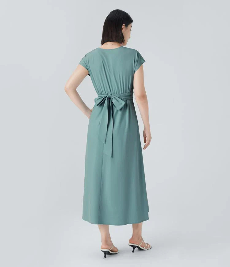 Olivia – Elegant Wrap Dress with High Waist