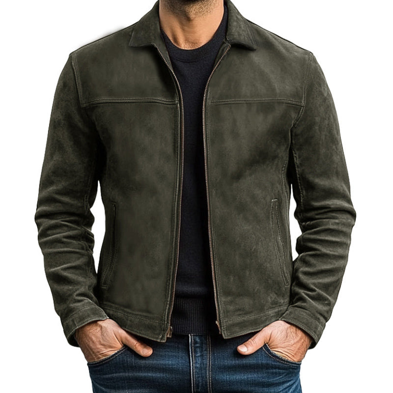 Men's Classic Fashion Zipper Leather Jacket | Last day 80% off!