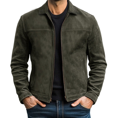 Men's Classic Fashion Zipper Leather Jacket | Last day 80% off!