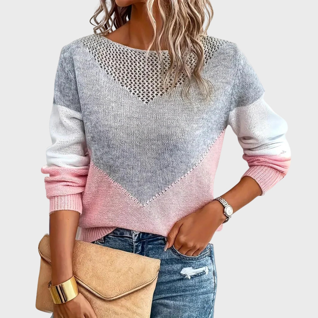 Isla | Stylish Pink Cashmere Sweater – Ideal for Winter