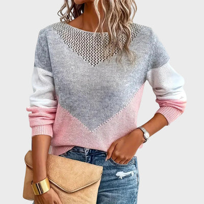 Isla | Stylish Pink Cashmere Sweater – Ideal for Winter