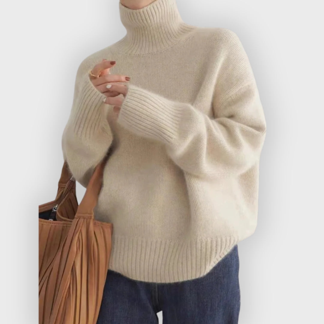 Margot | Elegant High Neck Sweater