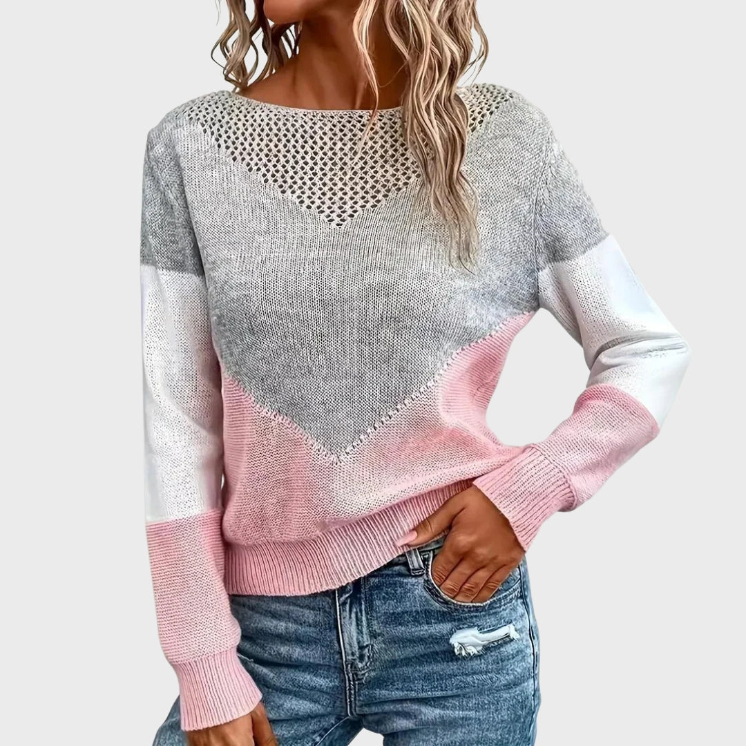 Isla | Stylish Pink Cashmere Sweater – Ideal for Winter