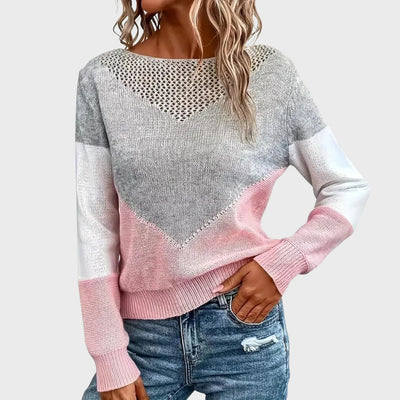 Isla | Stylish Pink Cashmere Sweater – Ideal for Winter