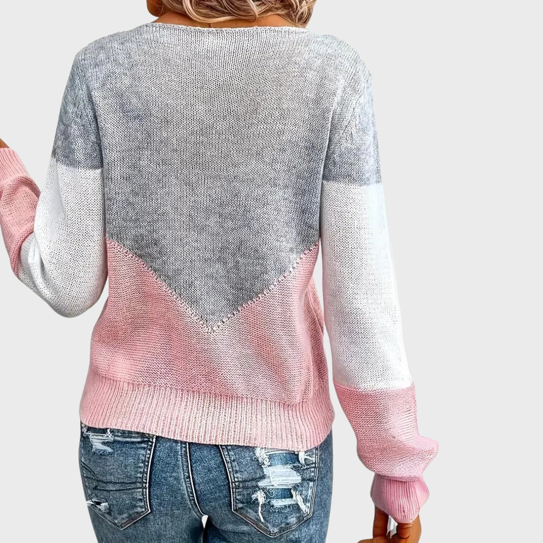 Isla | Stylish Pink Cashmere Sweater – Ideal for Winter