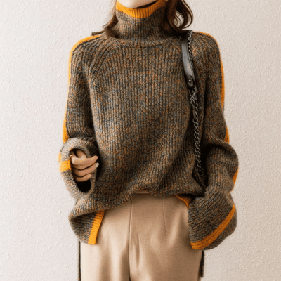 Maisie | Knitted Turtleneck Oversized Sweater