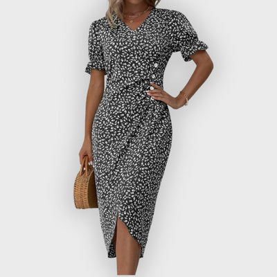 Iliana | Elegant Ladies Midi Split Dress