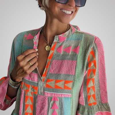 Julianne | Boho Tiered Swing Dress