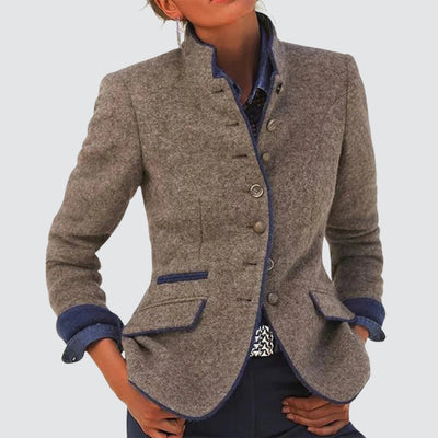 Agnes | Elegant Solid Colour Women’s Jacket