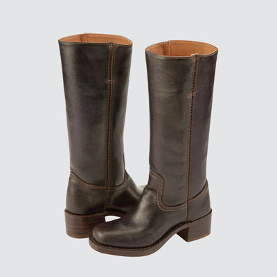 Isla | Knee-High Boots with Slim Fit and Structured Sole