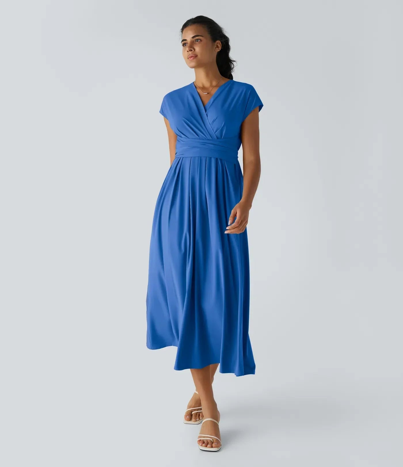 Olivia – Elegant Wrap Dress with High Waist