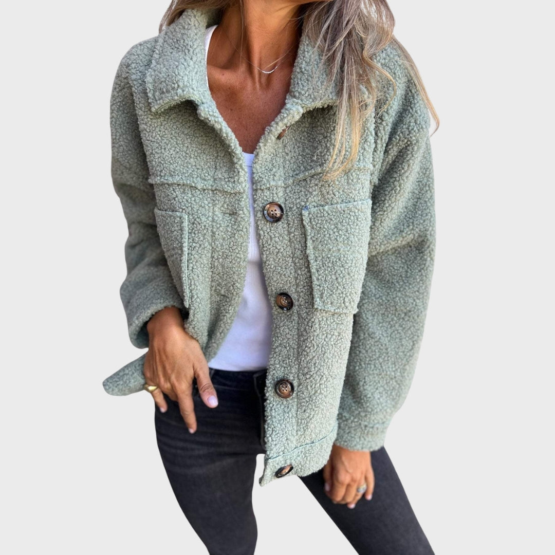 Renee | Autumn Teddy Fabric Jacket