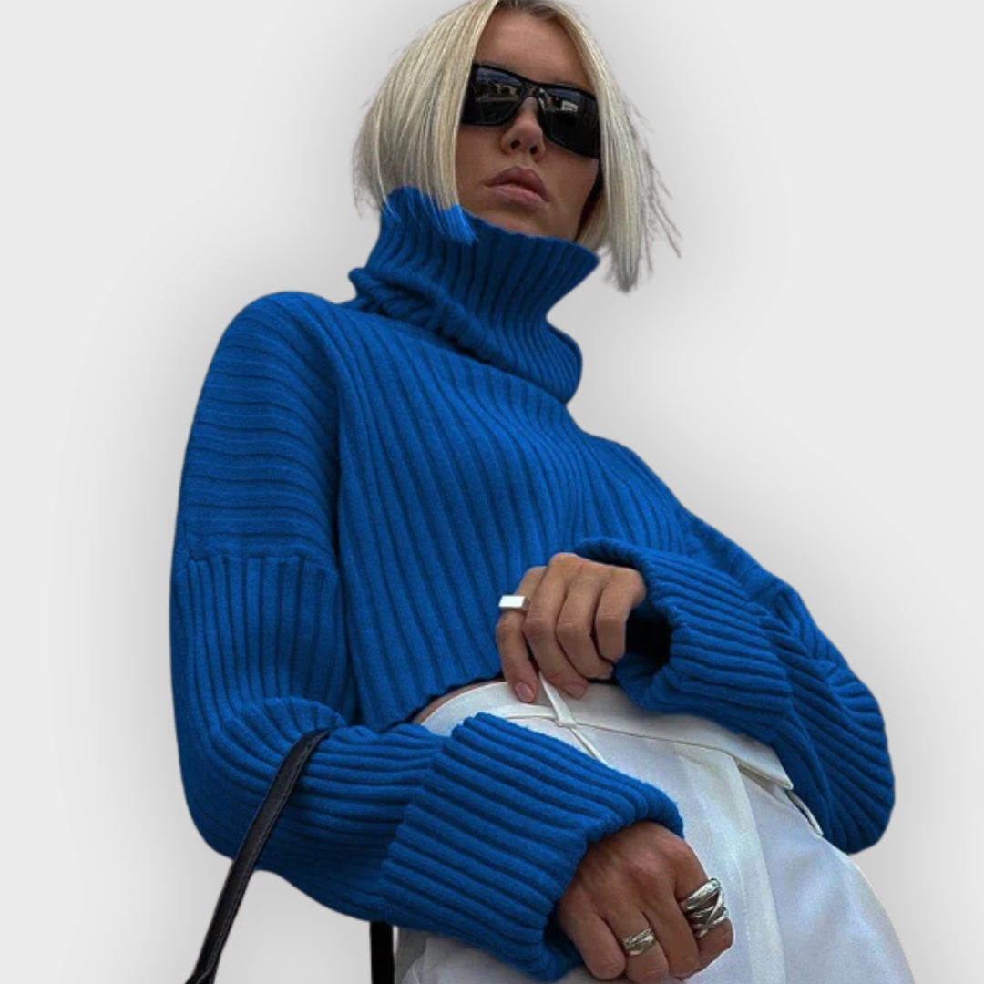 Emilia | Elegant Winter Long Sleeve Pullover Sweater