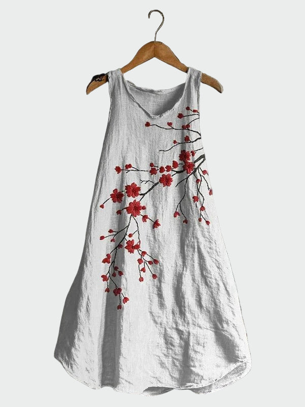 Isla | Magnificently Embroidered Cherry Blossom Dress
