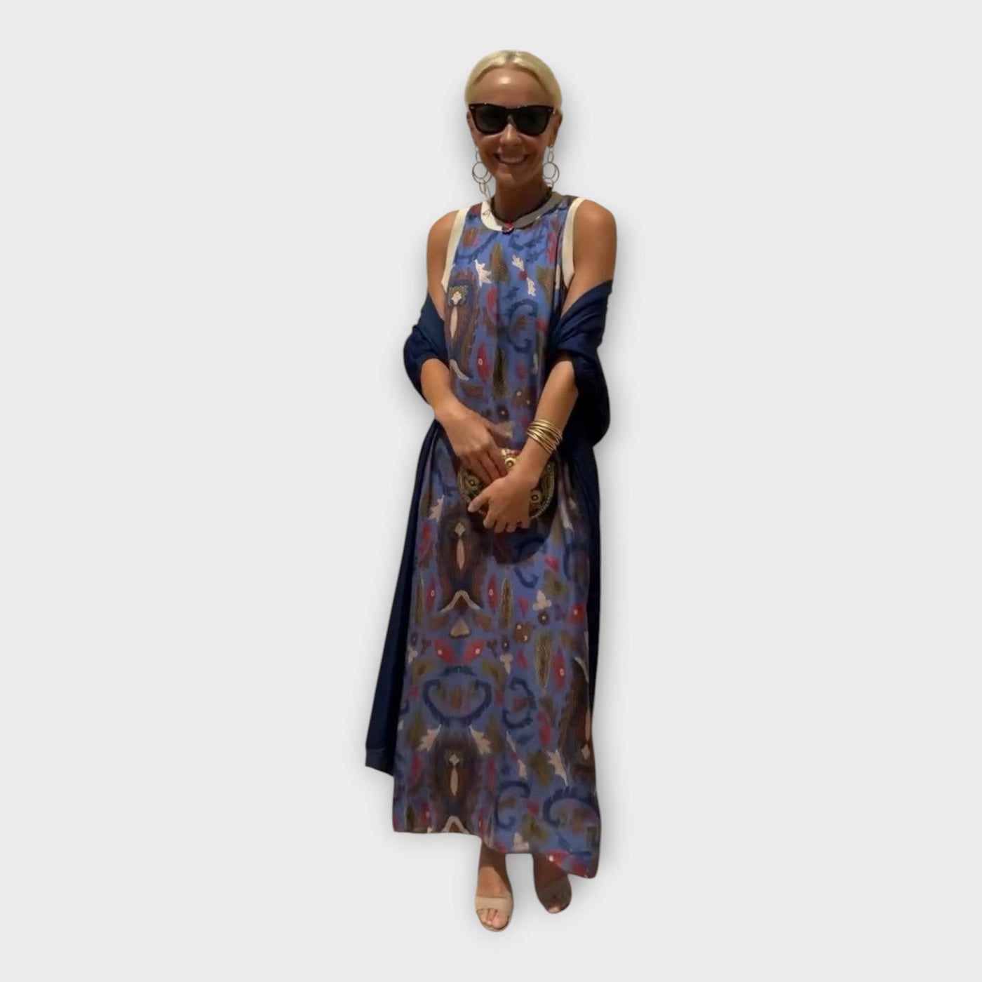 Alexandrine | Luxurious Maxi Dress Refined Pattern