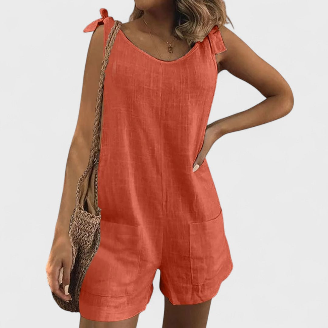 Alex Patterson | Short Jumpsuit With Shoulder Pockets