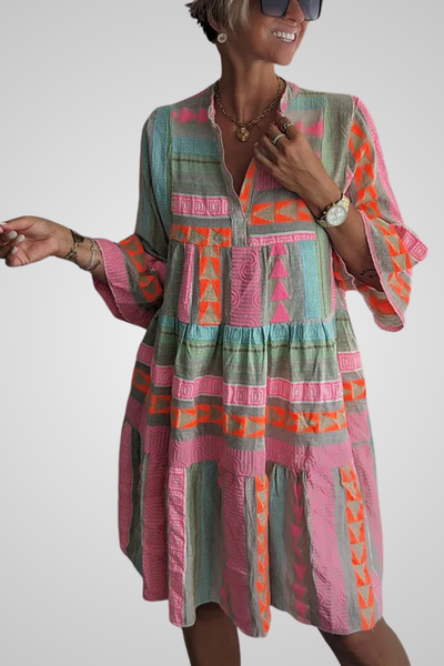 Julianne | Boho Tiered Swing Dress