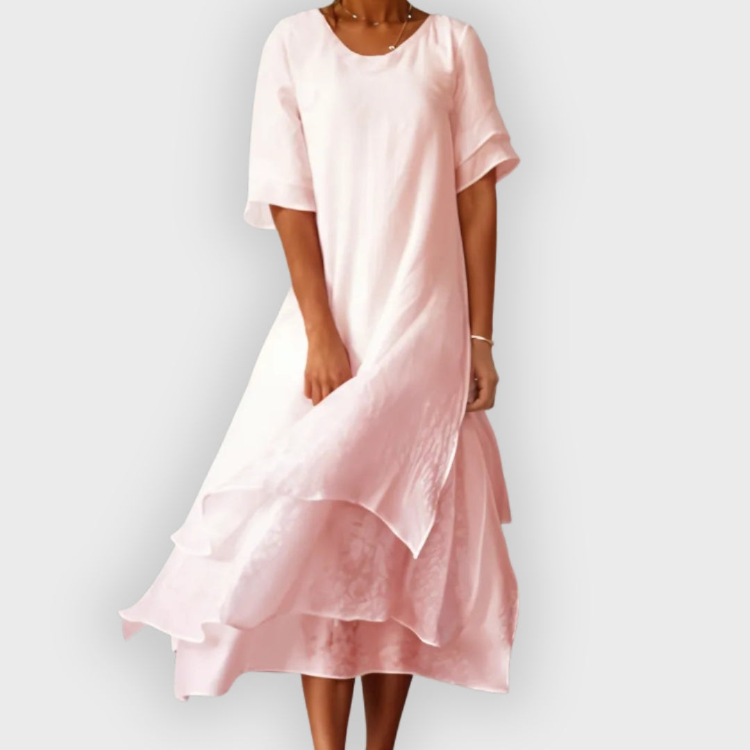 Emily | Multi-Layered Midi Dress