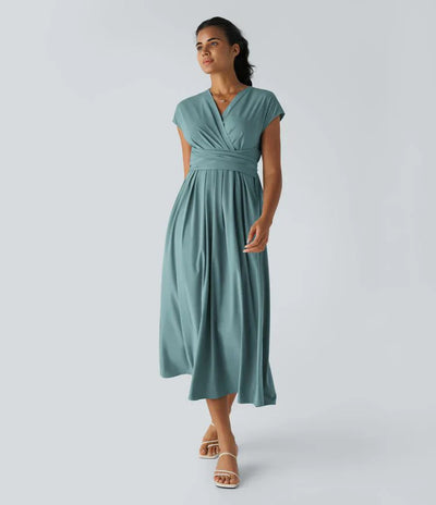 Olivia – Elegant Wrap Dress with High Waist