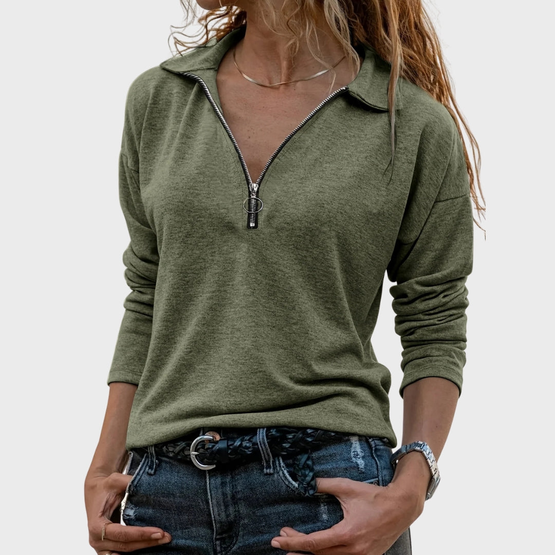 Amelia | Autumn Chic Long-Sleeved Top