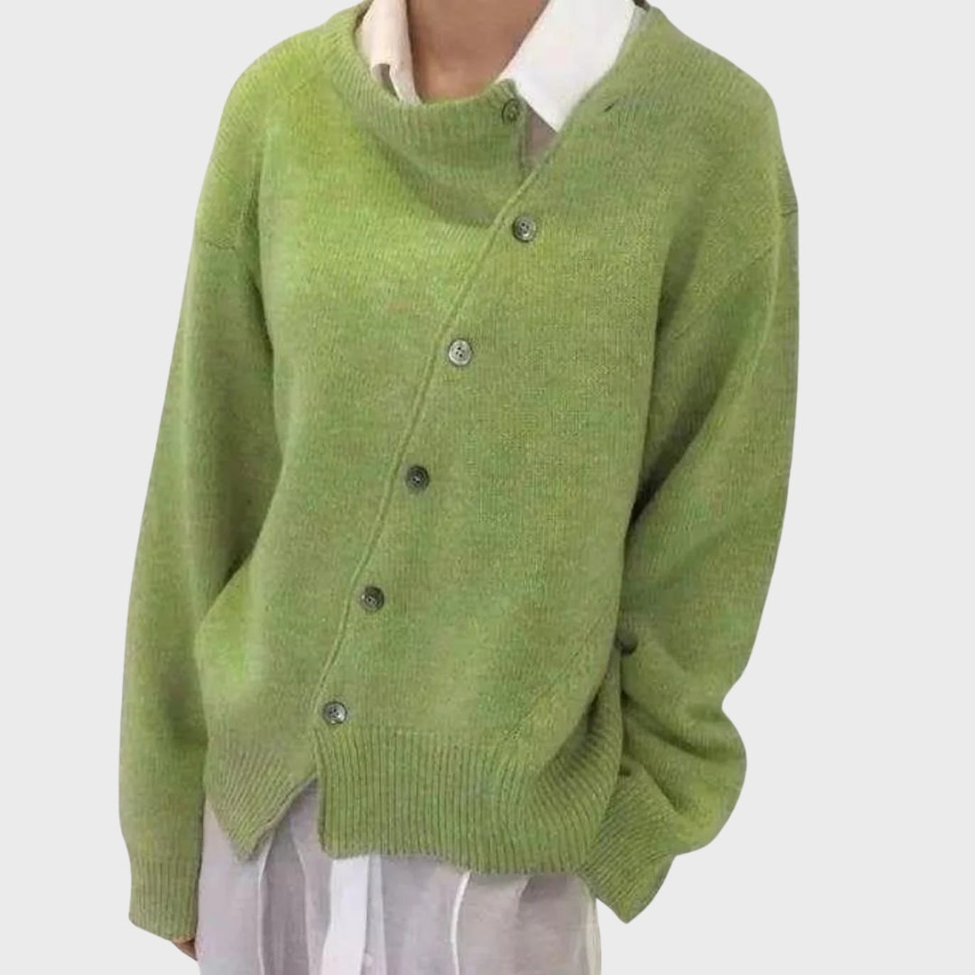 Beulah | Comfortable Cardigan with Playful Button Detail