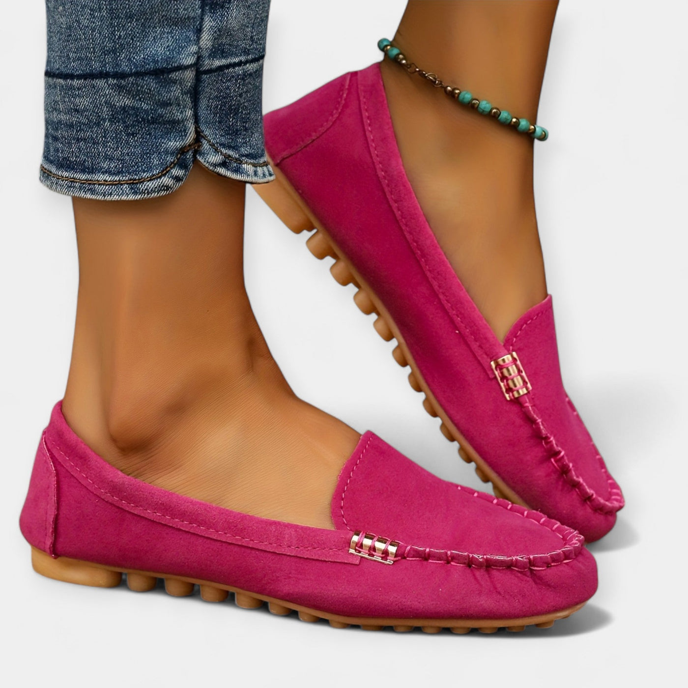 Alex | Loafers With Metallic Hardware Ornamentation