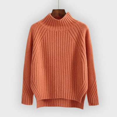 Penelope | Knitted Sweater With Half Turtleneck