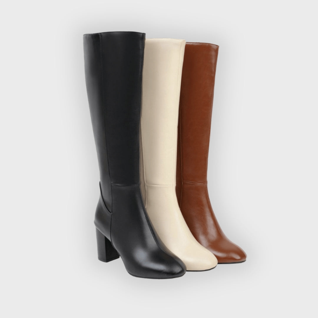 Joyce | Vegan Leather Ankle Boots With Zipper